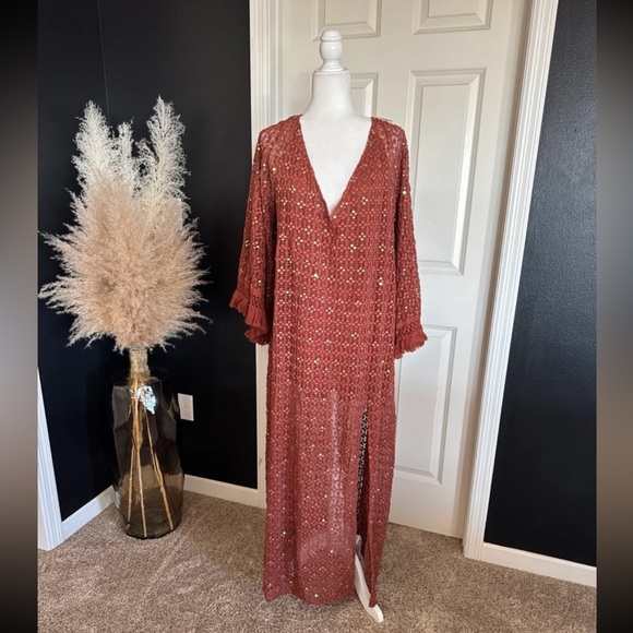 NWT Sundress ROSE LONG DRESS 
size Large/XL - Picture 8 of 12